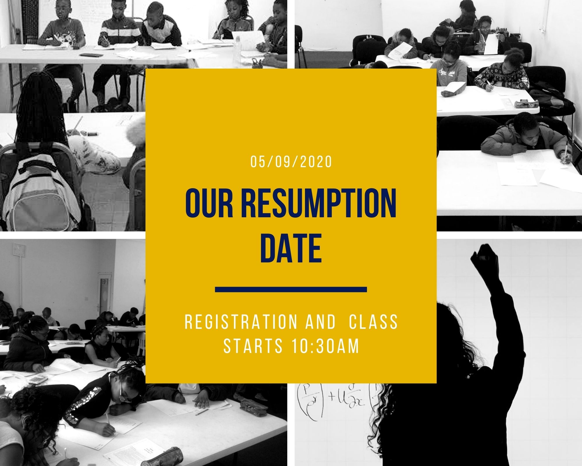 Our resumption date